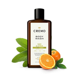 Cremo Sage & Citrus in a bright shower scene suggesting a refreshing daily routine