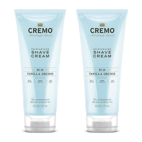 Cremo Women's Shaving Cream Sensitive Skin Vanilla & Orchid pack of two for a smooth shave.