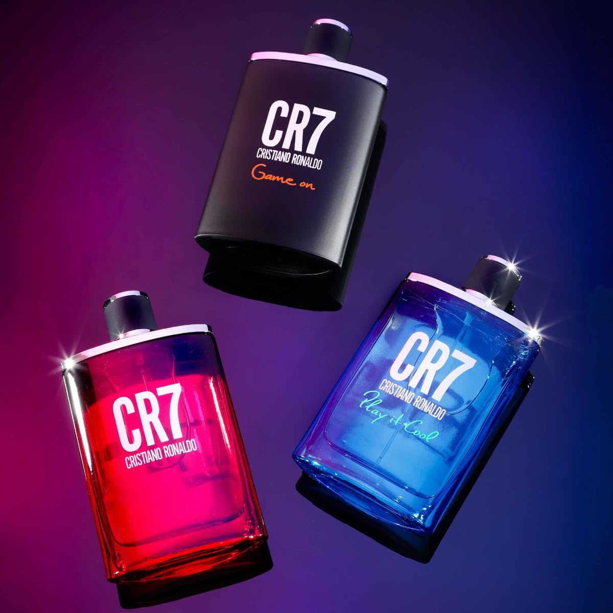 CR7 Game On packaging detail with brand texture.