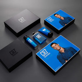 CRISTIANO RONALDO Play It Cool shower gel—cleansing scent that refreshes after workouts