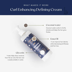 Cristina's Curls curl defining cream for kids dispense shows easy control during styling.