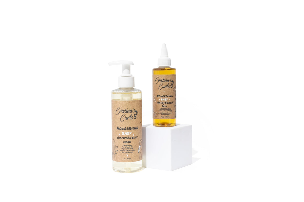 Cristina's Curls Nourishing Baby Wash Day Bundle baby-hair care — gentle cleansing and lightweight finish.