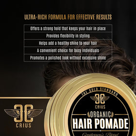 CRIUS COSMETICS carnauba wax contributes to natural hold without harsh chemicals.