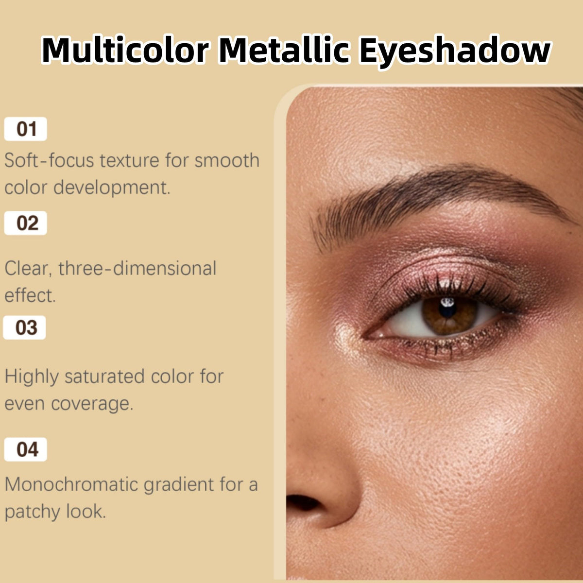 CRIVERY long-lasting-shine swatch highlights vibrant pigments.