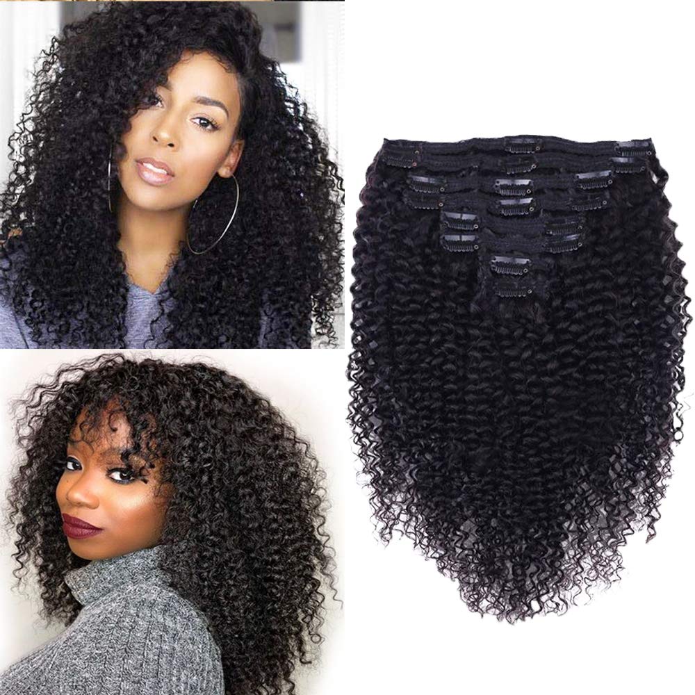 Croocco curly clip-in extension 18 inch for natural volume and defined curls.