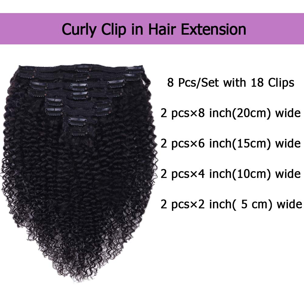 Croocco kinky curly clip-ins blend with 3C-4A textures.