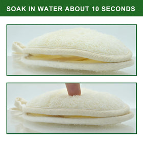 CROVIN exfoliating bath sponge texture reveals natural fibers for cleansing