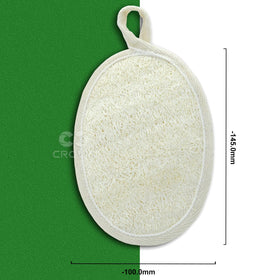 CROVIN loofah scrubber double design delivers two-in-one exfoliation