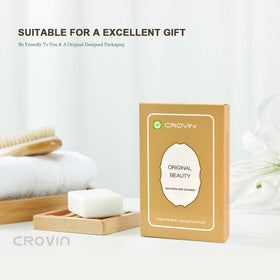 CROVIN packed loofah sponge set is ideal for gifting