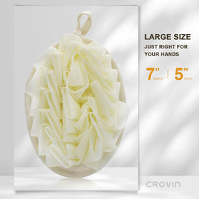 Crovin hanging hook design for easy storage after showering.