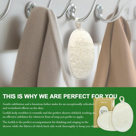 CROVIN soft terry cloth loofah delivers gentle foaming during showers