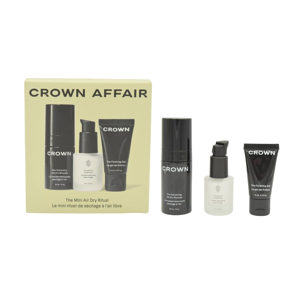 Crown Affair Leave-In Conditioner in travel set for frizz control and hydration on the go.