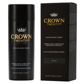 CROWN TWENTY1 application close-up demonstrates fast coverage for thinning areas.