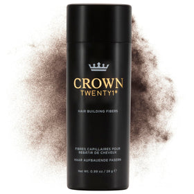 CROWN TWENTY1 Hair Building Fibers bottle pour for instant coverage