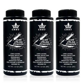 Crownnaturally hair styling powder 1oz tin front view provides instant volume and texture.