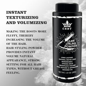 Crownnaturally volumizing powder for men enhances hair texture and fullness.