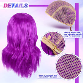 Crowye shoulder-length curly bob wig close-up with air bangs for versatile styling.