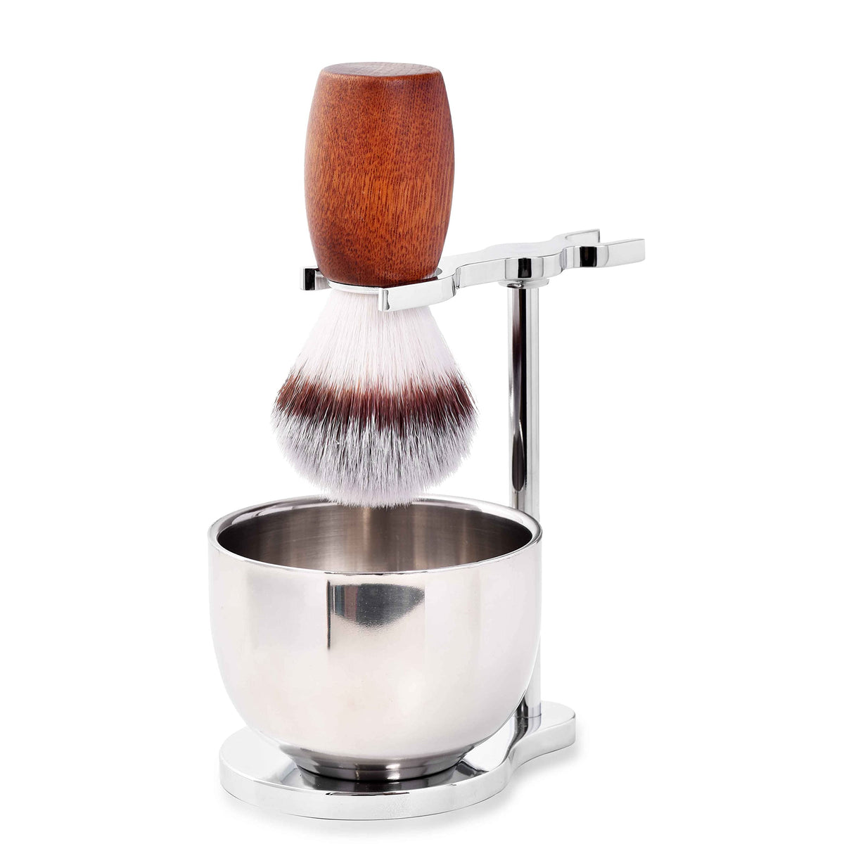 CRUCISRESIN men’s shaving brush close-up shows soft hair for rich lather.