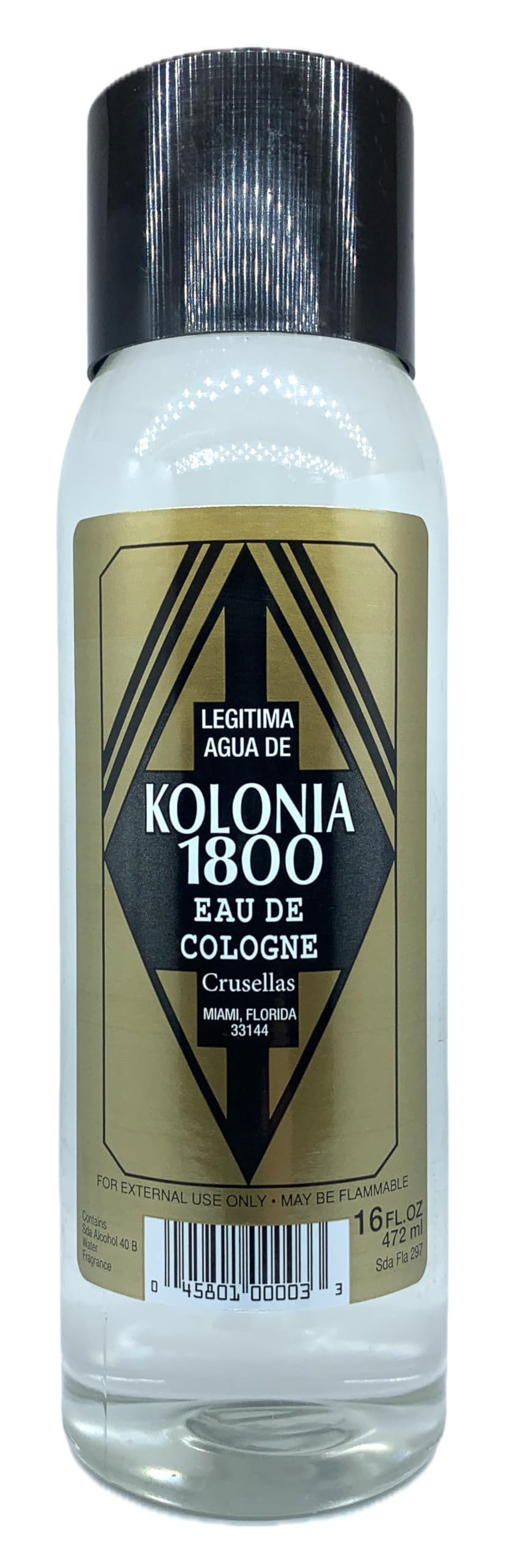Crusellas Legitima Cologne 1800 natural splash bottle for daily rituals.