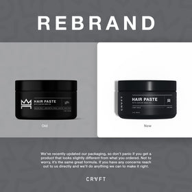 CRVFT paste texture close-up demonstrating semi-matte finish while applying.