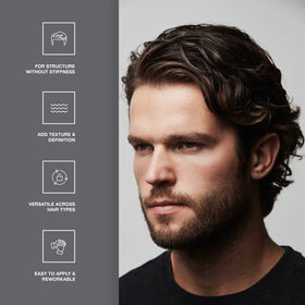 CRVFT paste creates volume and definition on various hair types.