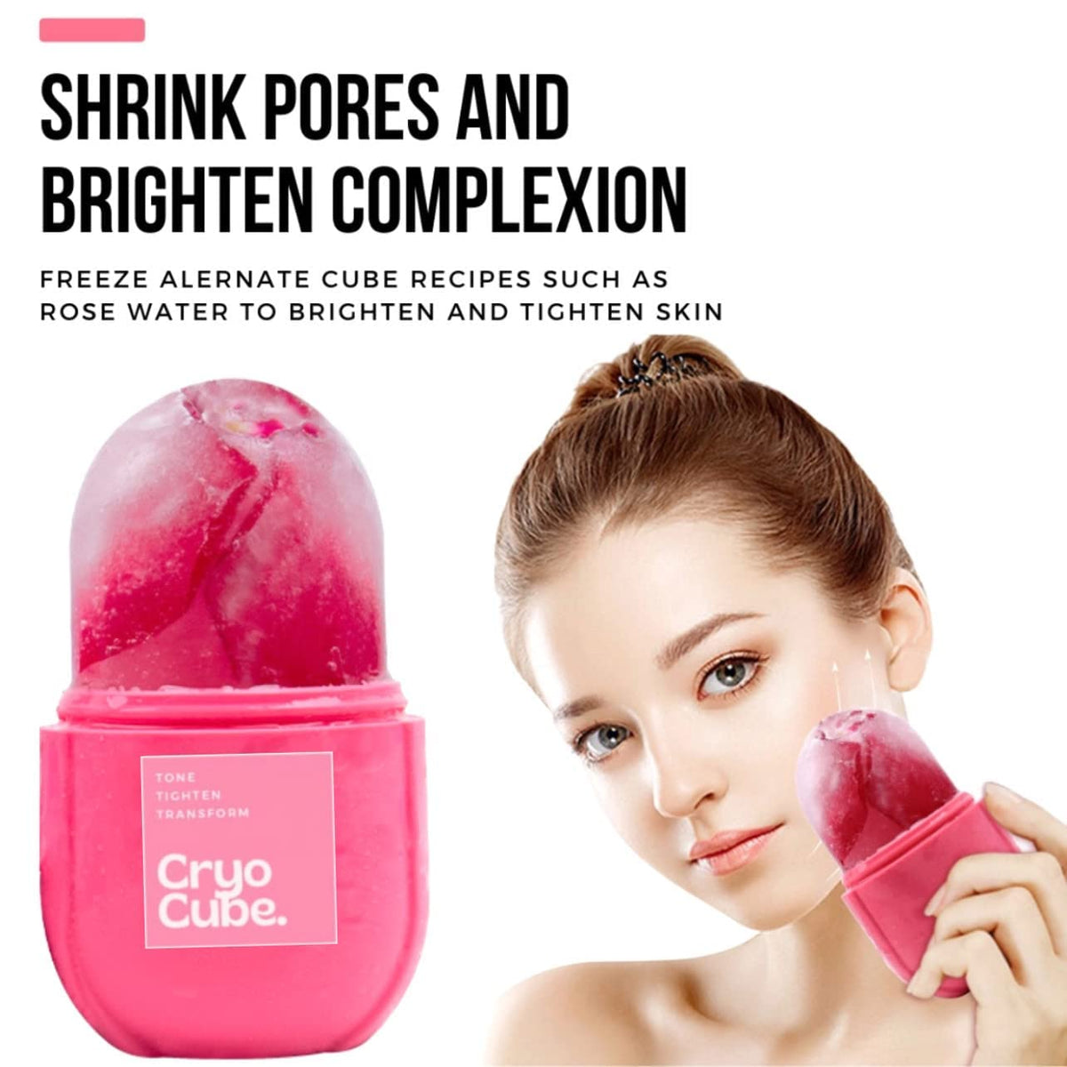 Cryo Cube skin glow boost for a brighter complexion