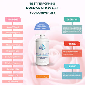 Cryo Remedy hyaluronic acid gel boosts skin moisture for a plumper, smoother look.