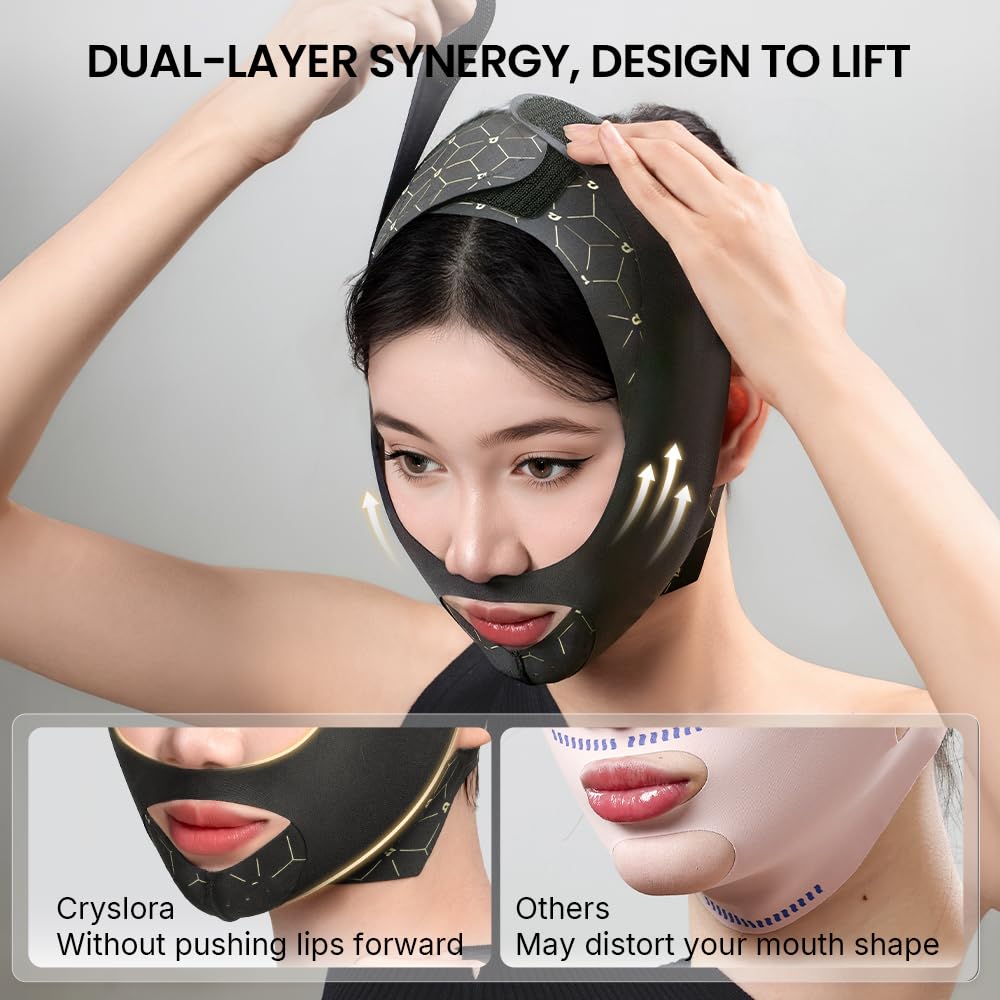 Cryslora chin strap inner silicone grips secure fit during activities.