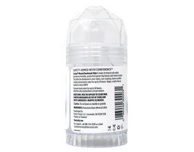 Crystal Essence Aluminum-free claim visual emphasizes safe mineral formula