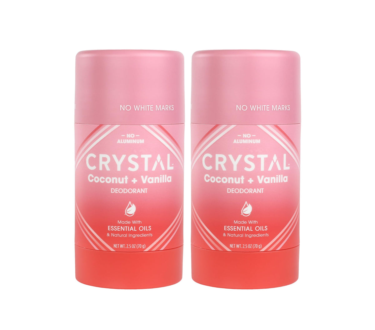 Crystal Essence CRYSTAL deodorant magnesium solid stick in pink packaging for aluminum-free protection