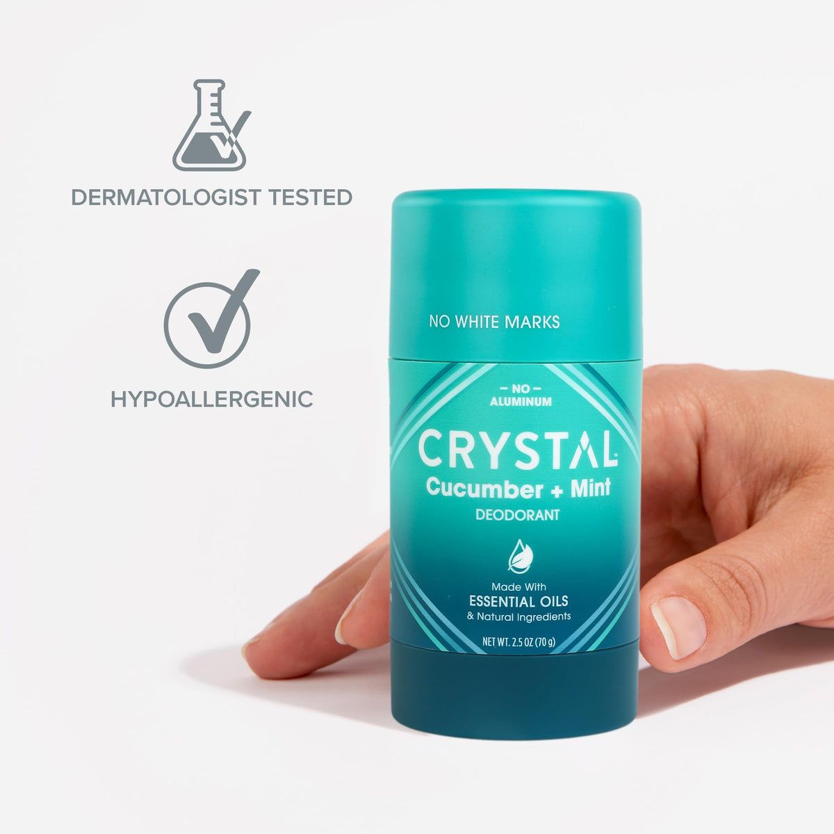 Two-pack box of Crystal Magnesium Solid Stick.