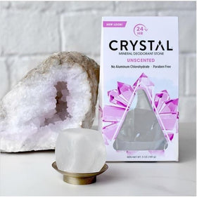 Crystal Essence Crystl Body Rock Deod compact design minimizes residue