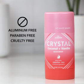 Lavender + Rosemary Crystal Essence deodorant solid stick with hypoallergenic formula