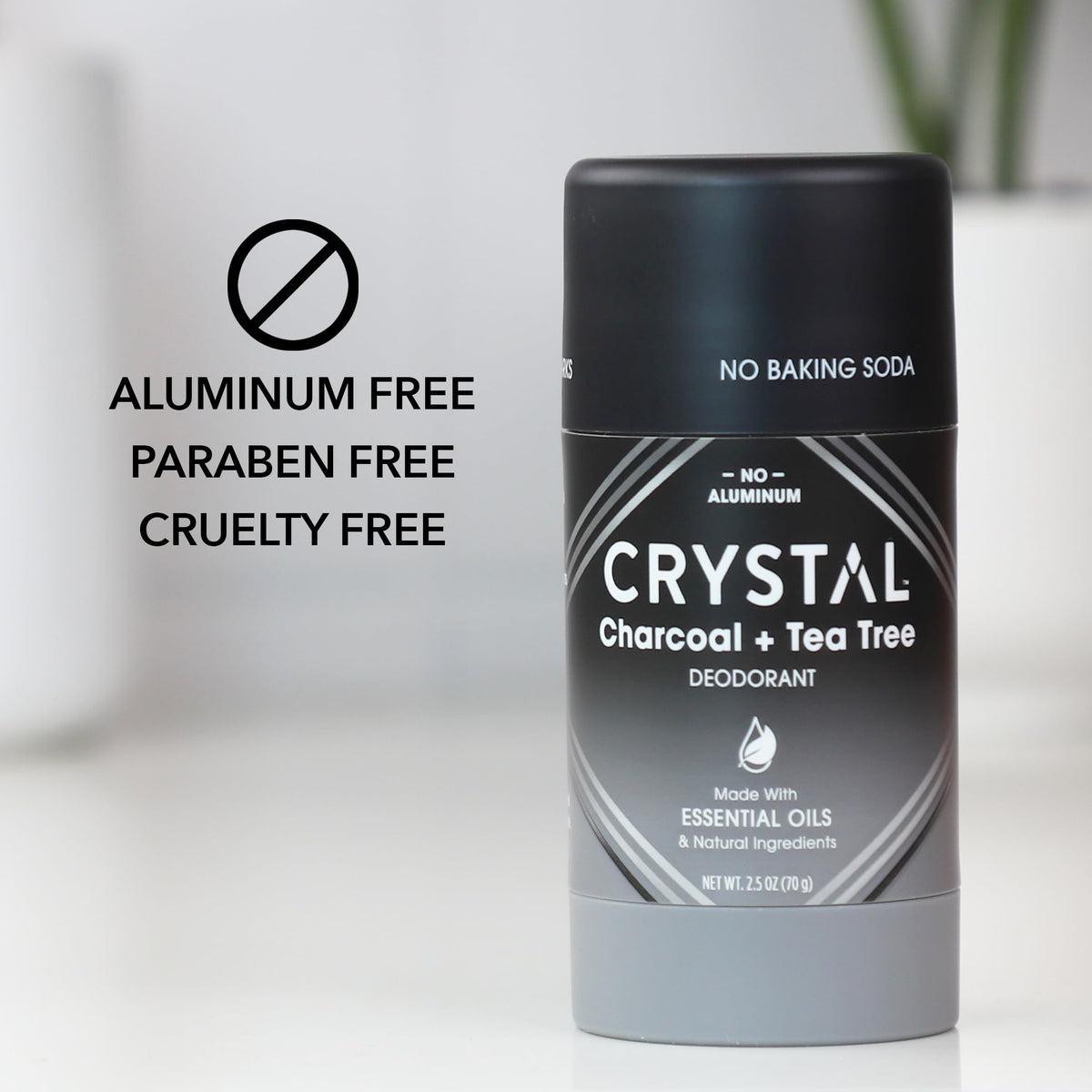 Crystal Essence pack of two deodorants shown for value and convenience