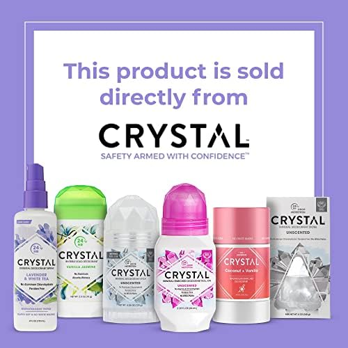Two 2.5 oz Crystal Essence sticks in pink packaging for convenient packing