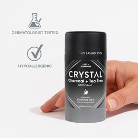Crystal Essence vegan cruelty-free seal on box signaling ethical care