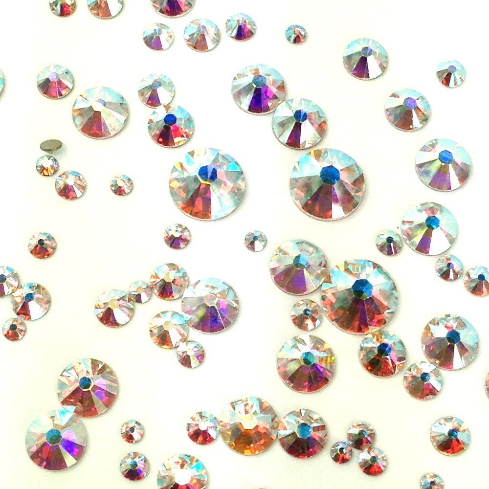 Crystal-Wholesale Swarovski 2058/2088 rose flatbacks no-hotfix deliver iridescent shine.