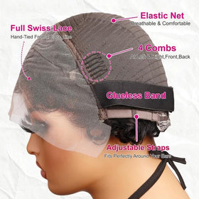CrystalHair 13x4 lace-front closeup reveals natural hairline blending.