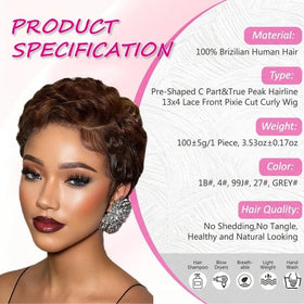 CrystalHair front view highlights chic texture ideal for everyday styling.