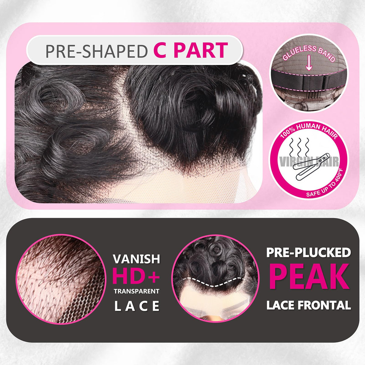 CrystalHair Remy human hair wig preserves softness and easy styling.