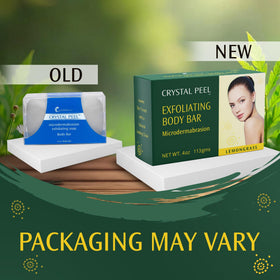 Crystalon Crystal Peel bar on a dry surface ready for moisturizing post-use.
