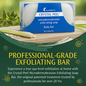 Crystalon Crystal Peel lemongrass bar, refreshing spa-like scent