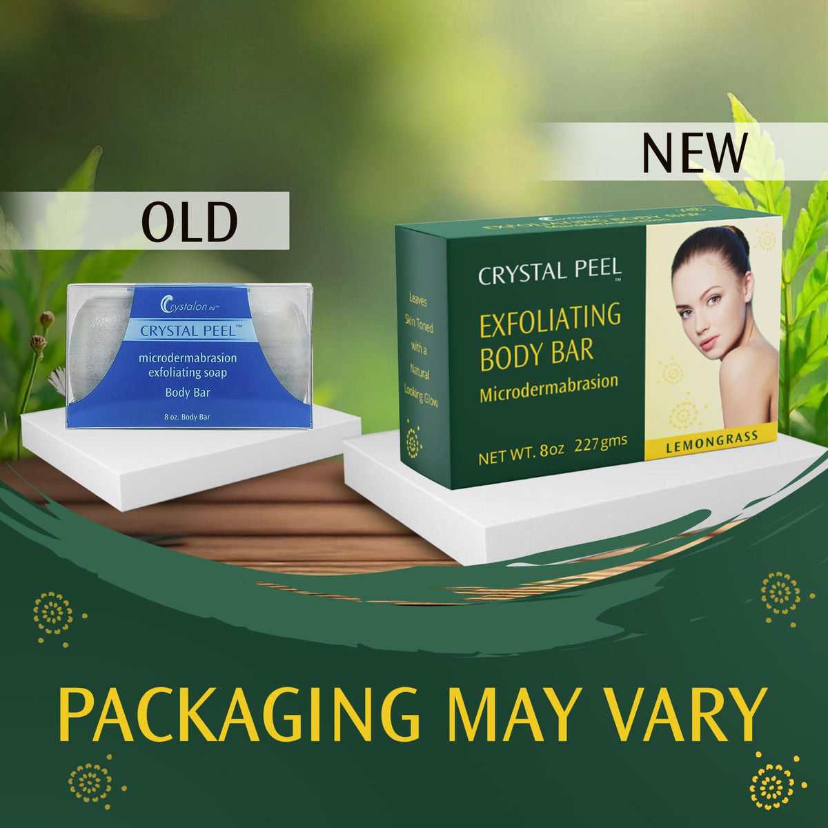 Crystalon Crystal Peel bar suitable for elbows and other rough skin areas