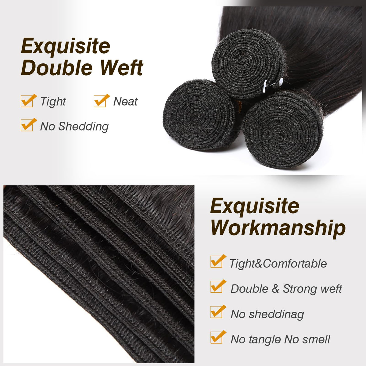 CSCHS 22in body wave hair flowing, smooth movement for everyday wear.