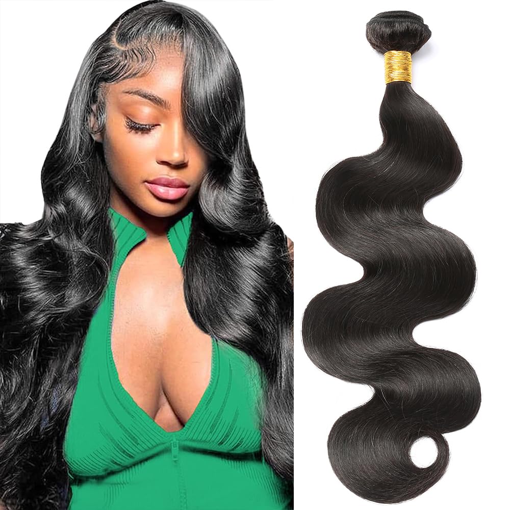 CSCHS 24 inch body wave bundles in natural black for fuller daily volume.