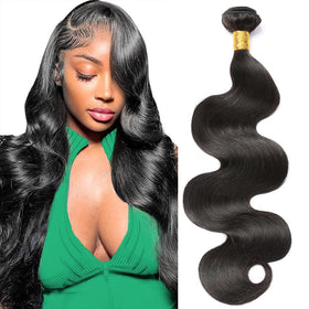 CSCHS 24 inch body wave bundles in natural black for fuller daily volume.