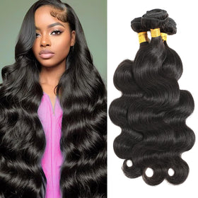 CSCHS body wave bundle 16-inch for natural, voluminous styling.