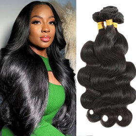 CSCHS body wave 18 inch hair bundles for natural volume and quick weave results.