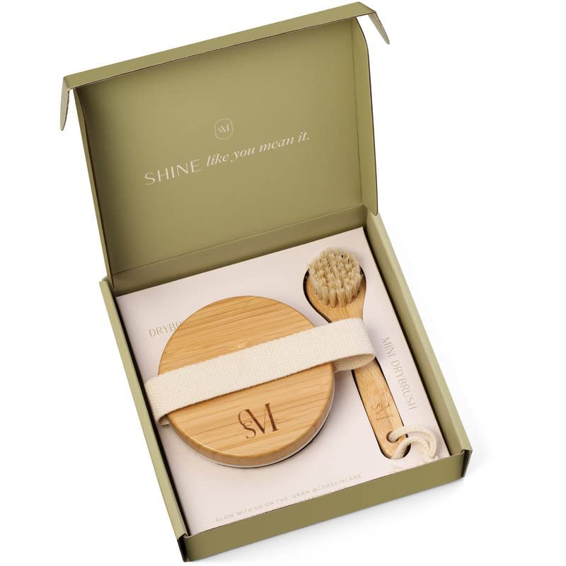 CSM large body brush with natural boar bristles for exfoliation and circulation support.