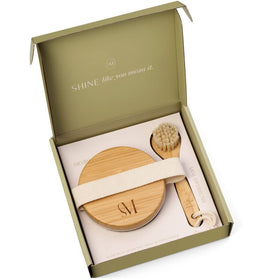 CSM large body brush with natural boar bristles for exfoliation and circulation support.